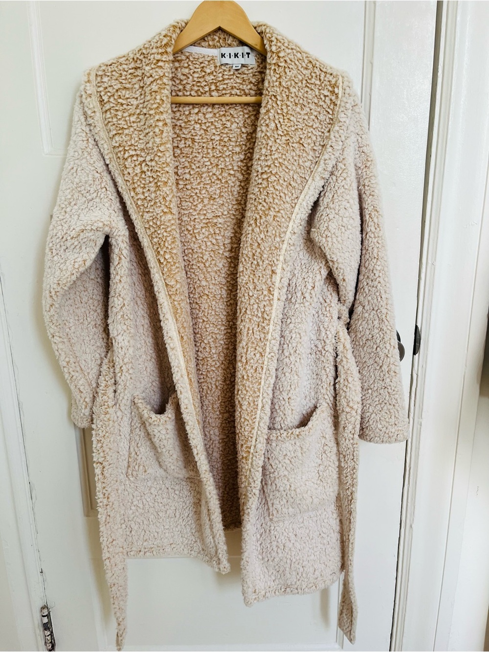 Beige Teddy Sherpa Robe